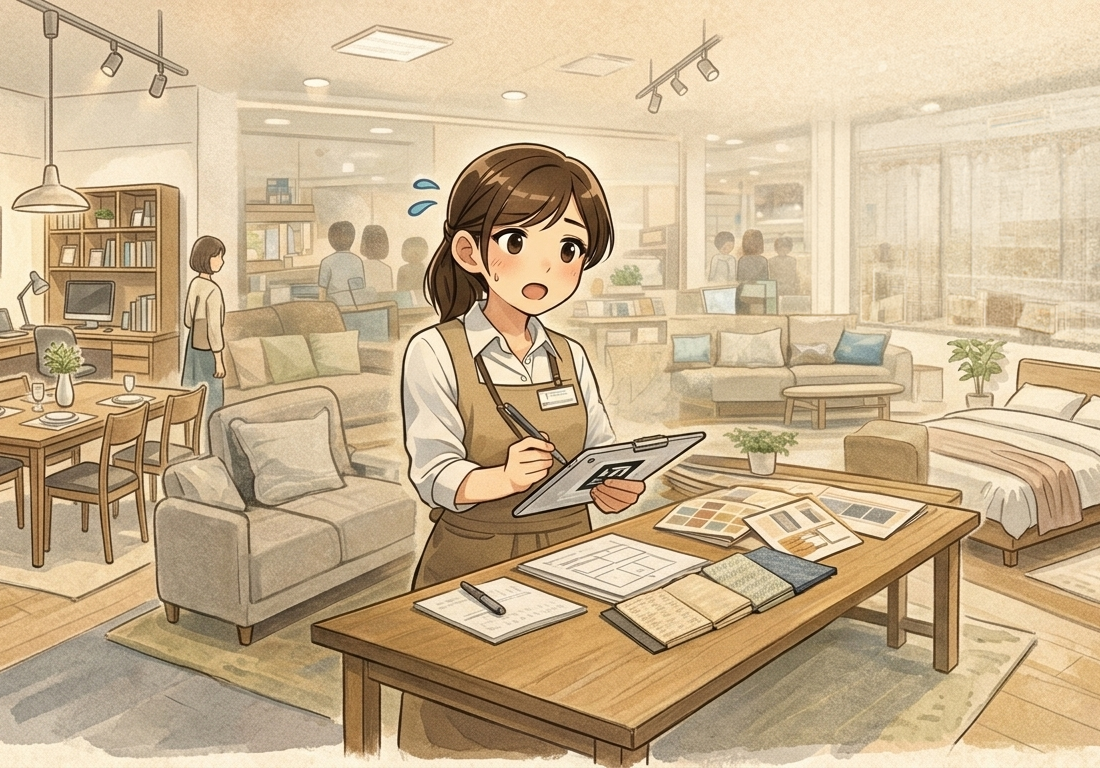 完成イメージのズレが発生するイメージ